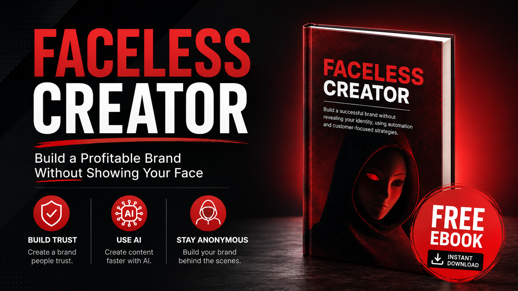 How to Start a Faceless Business With AI — Enter to Win the Faceless Creator eBook