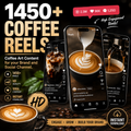 1,450+ Coffee Reels | Premium HD Coffee Videos for Social Media & Faceless Brands (9:16 Instant Download)