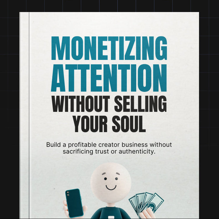 Monetizing Attention Without Selling Your Soul | Ethical Content Marketing & Audience Growth Guide (Digital Download)