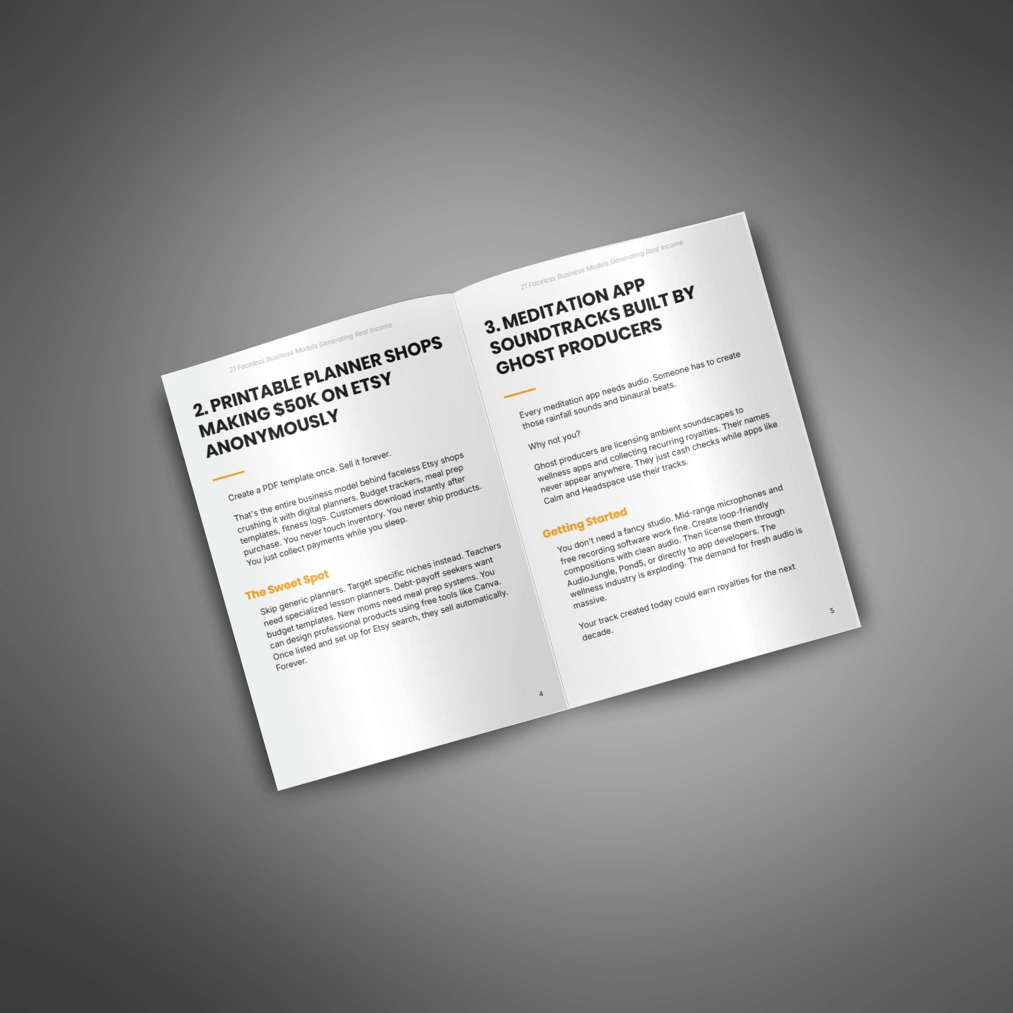 21 Faceless Business Models Generating Real Income | Build an Online Business Anonymously (Digital Download)