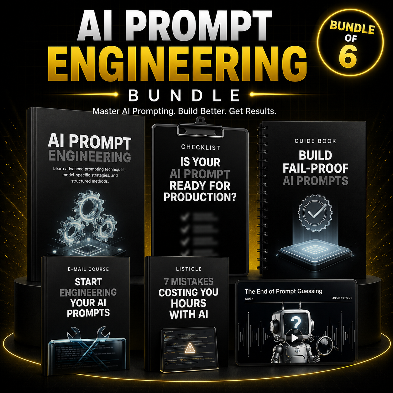 AI Prompt Engineering Master Bundle | Master AI Prompt Engineering & Create Better AI Prompts (Digital Download)