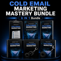 Cold email marketing mastery bundle, 6 in 1 bundle with eBook, Checklist, Toolstack, AI prompt pack, workbook, and guide book 