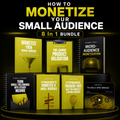 How to Monetize a Small Audience - ebooks, course, email course, audio files, ai prompts, checklist, and more. 