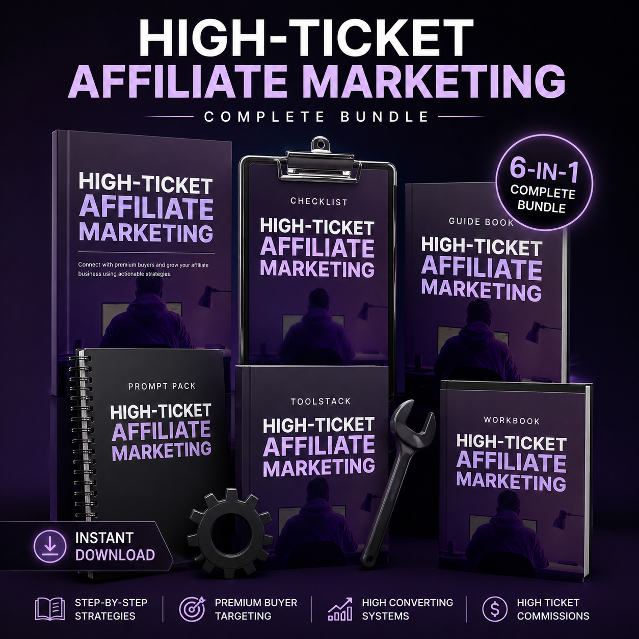 High-Ticket Affiliate Marketing Master Bundle | Complete AI Toolkit to Build a Profitable Affiliate Business (Digital Download)
