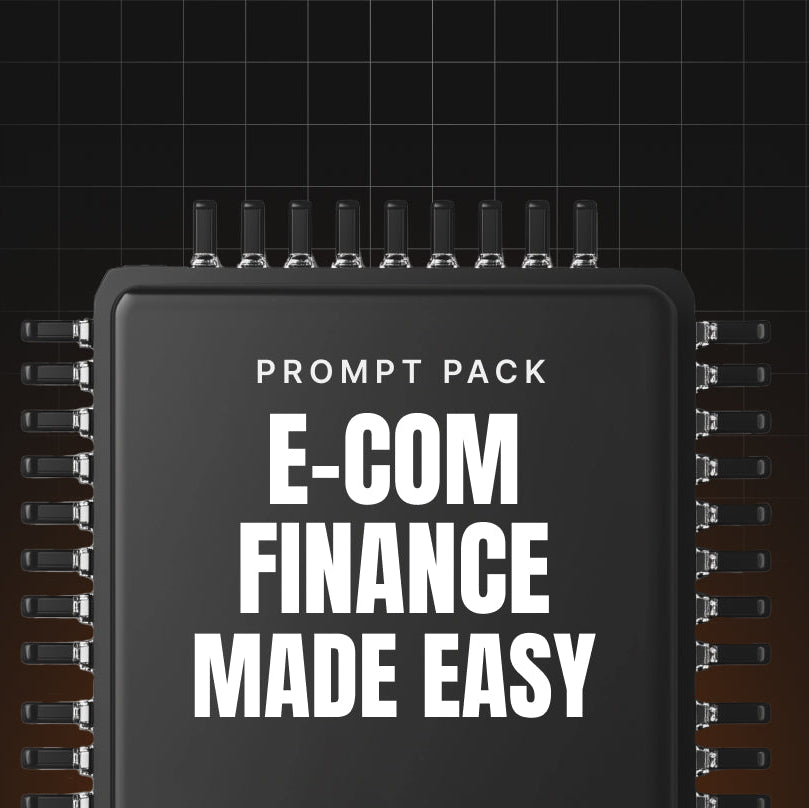 Ecommerce Finance AI Prompts | Pricing, Profit & Cash Flow