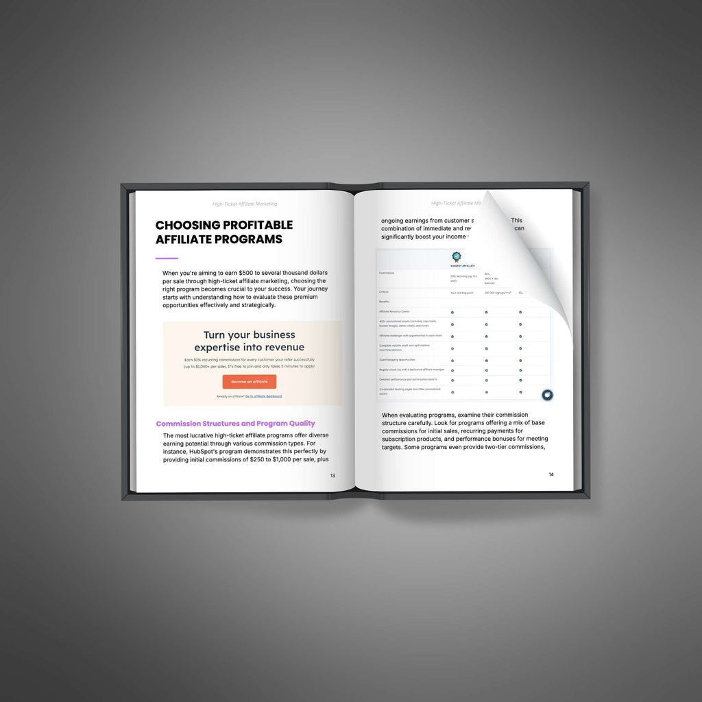 High-Ticket Affiliate Marketing | Build a Profitable Affiliate Business & Earn Bigger Commissions (Digital Download)