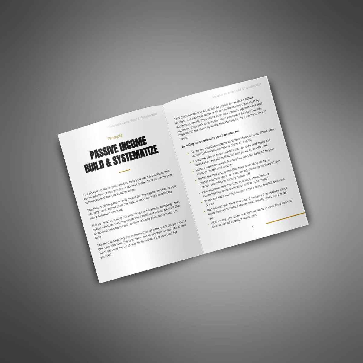 Passive Income AI Prompt Pack | Build & Automate Your Business
