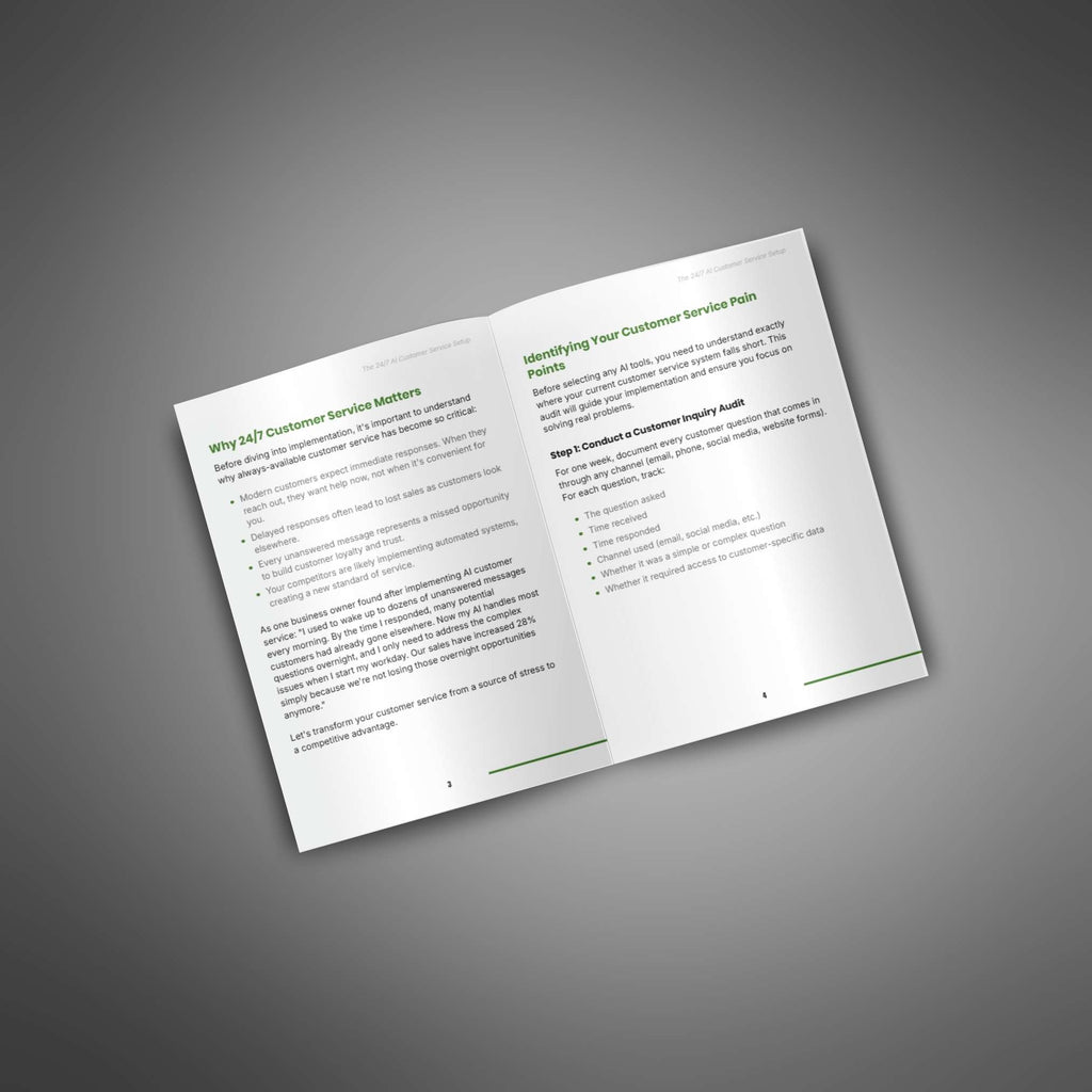 The 24/7 AI Customer Service Setup | Build an AI Chatbot & Automated Customer Support System (Digital Download)