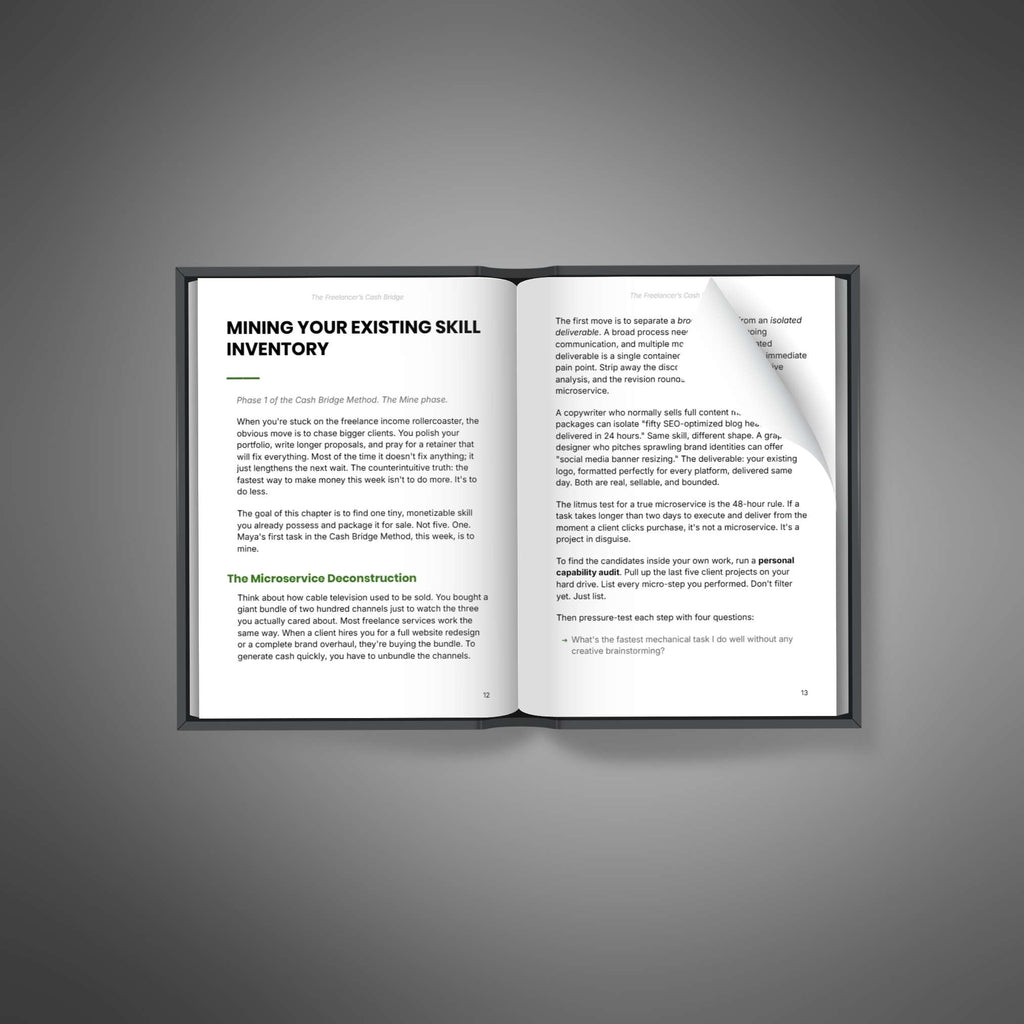 The Freelancer's Cash Bridge | Turn Your Skills Into Fast-Paying Freelance Income (Digital Download)