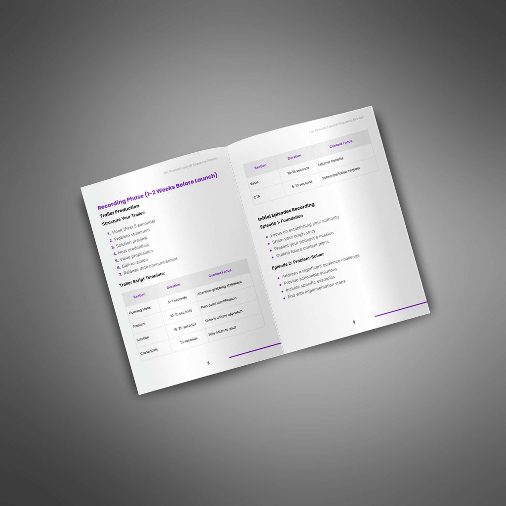 Open book with text on a gray background