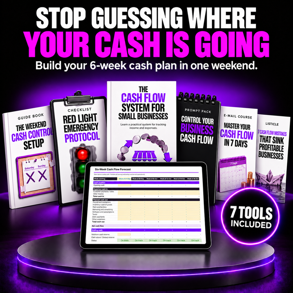 Small Business Cash Flow System | 7-Tool Digital Bundle